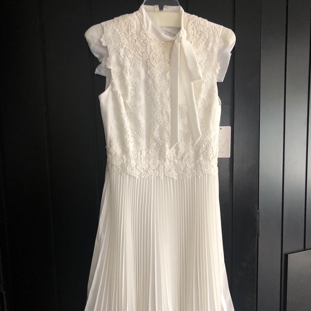 Mikael Aghal cocktail/formal white dress